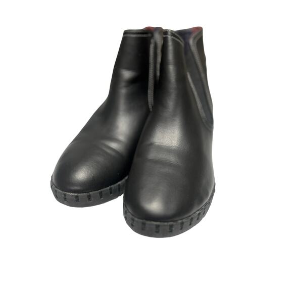 Skechers Black Wedge Lug Sole Chelsea Boots 10 - Picture 1 of 8